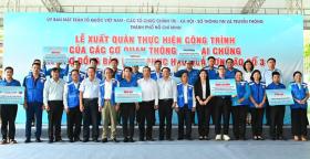 TP.HCM: Xuất quân thực hiện công trình của các cơ quan thông tin đại chúng hỗ trợ đồng bào miền Bắc