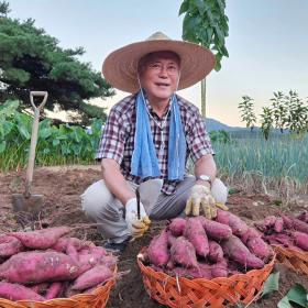 Cựu tổng thống Hàn Quốc Moon Jae In khoe khoai lang, đậu phộng tự trồng ở quê