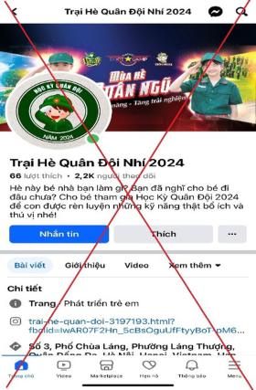 Tìm 'trại hè quân đội nhí' trên mạng cho con, người mẹ bị lừa hơn 1 tỉ đồng  第1张