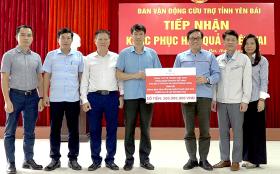 Liên hiệp các Hội Khoa học Việt Nam và các đơn vị, doanh nghiệp hỗ trợ Yên Bái khắc phục hậu quả bão số 3