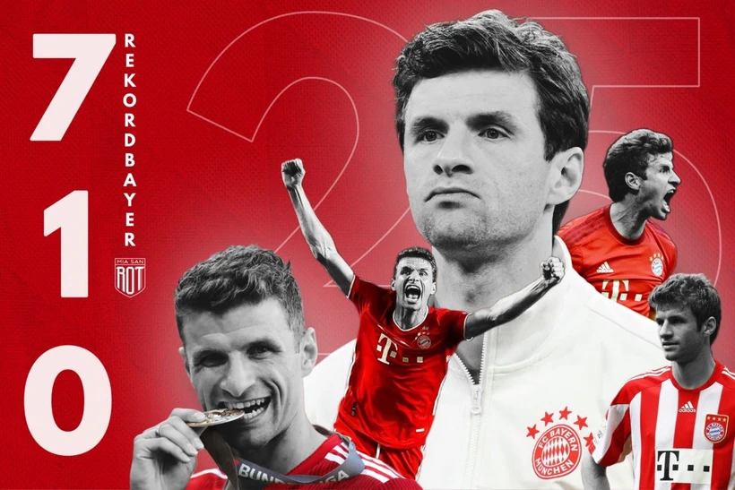  Thomas Müller: Những thống kê ấn tượng từ sự nghiệp độc nhất vô nhị 