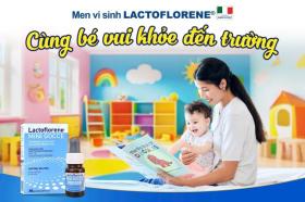  TPBVSK Men vi sinh Lactoflorene cùng bé vui khỏe đến trường 