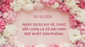 Lời chúc mừng Ngày Phụ nữ Việt Nam  20/10 tặng sếp, đồng nghiệp, nhân viên nữ