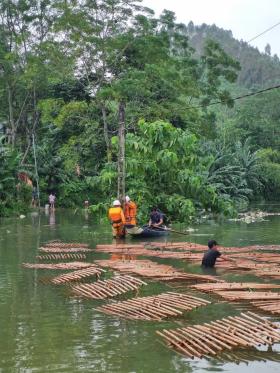 Hồ chứa Thủy điện Thác Bà mực nước vẫn tiếp tục tăng