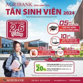  Agribank dành 2,6 tỷ đồng tặng Tân sinh viên 2024 