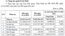 Một số chi cục hải quan cả năm không thu hồi được 1 đồng nợ thuế