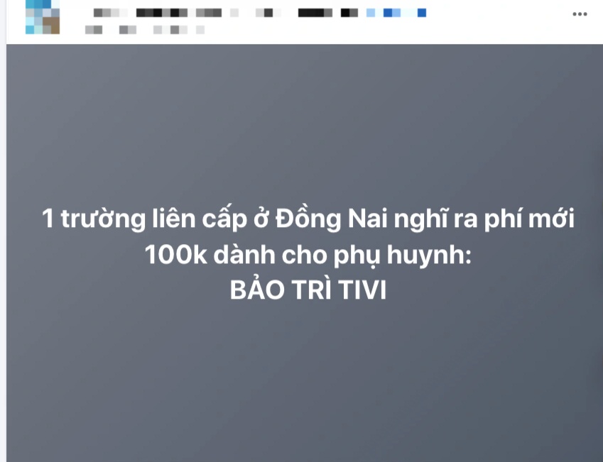 Phí bảo trì tivi và đủ khoản thu &quot;lạnh lùng&quot; ở trường học